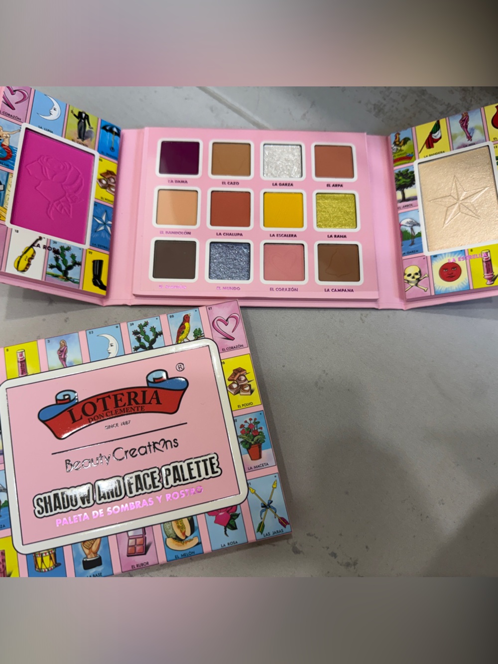 Beauty Creations Loteria Shadow and Face Palette NIB